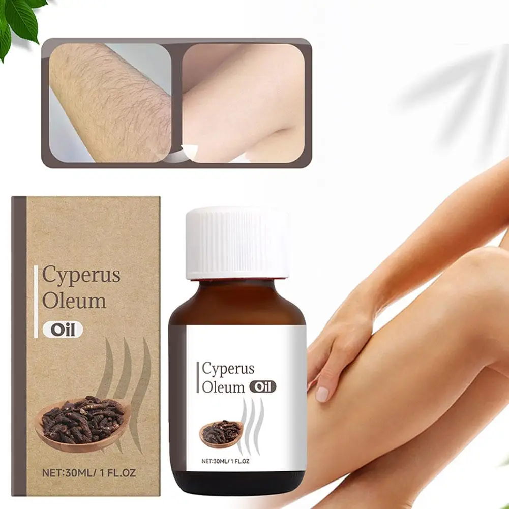 Natural Cyperus Rotundus Oil Gentle Hair Removal Nourishing Oil Body 30ml Hair Care Massenger Inhibitor Skin Skin L1J6