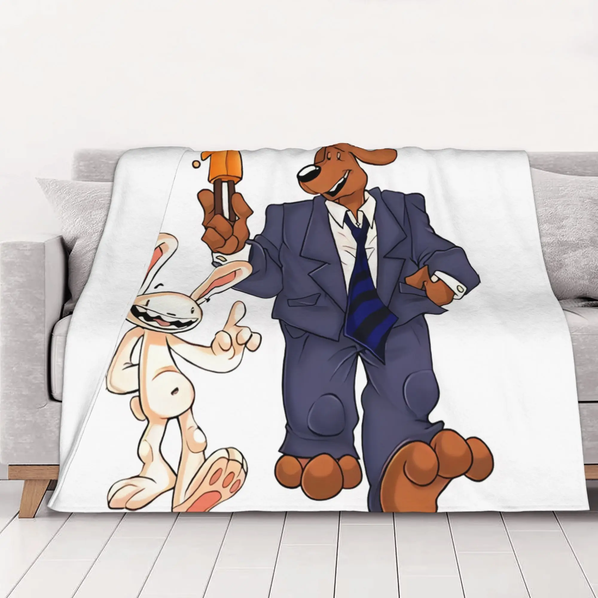 1PC home Cutecore Classic friend Sam And Max Blanket Super Cosy Plush Home Living Room Sofa halloween