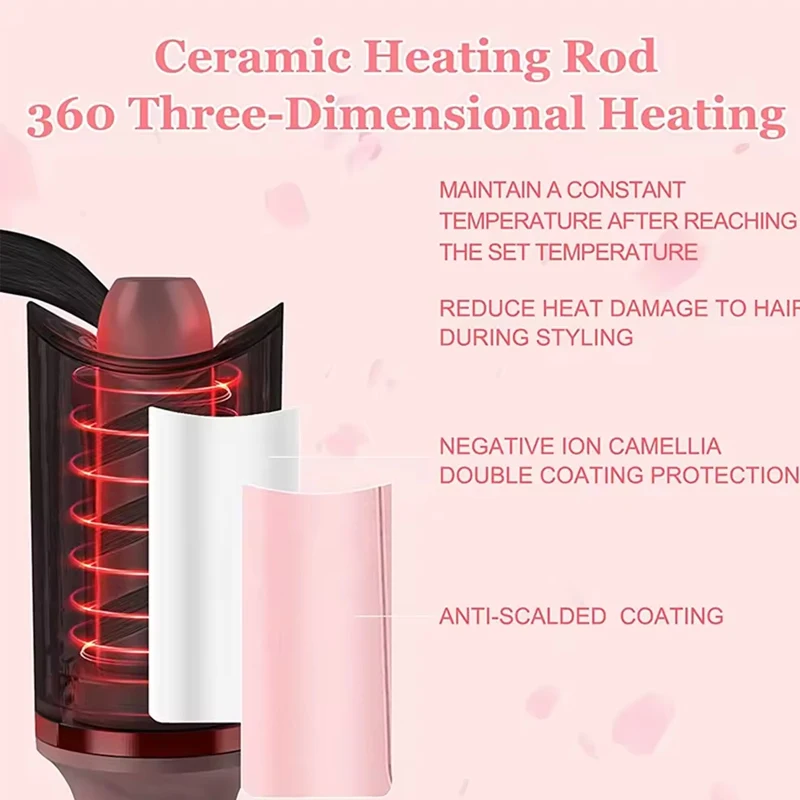 Popular Fully Automatic Ceramic Curling Iron New Design Negative Ion for Dry Hair Large Volume Electric for Household Use