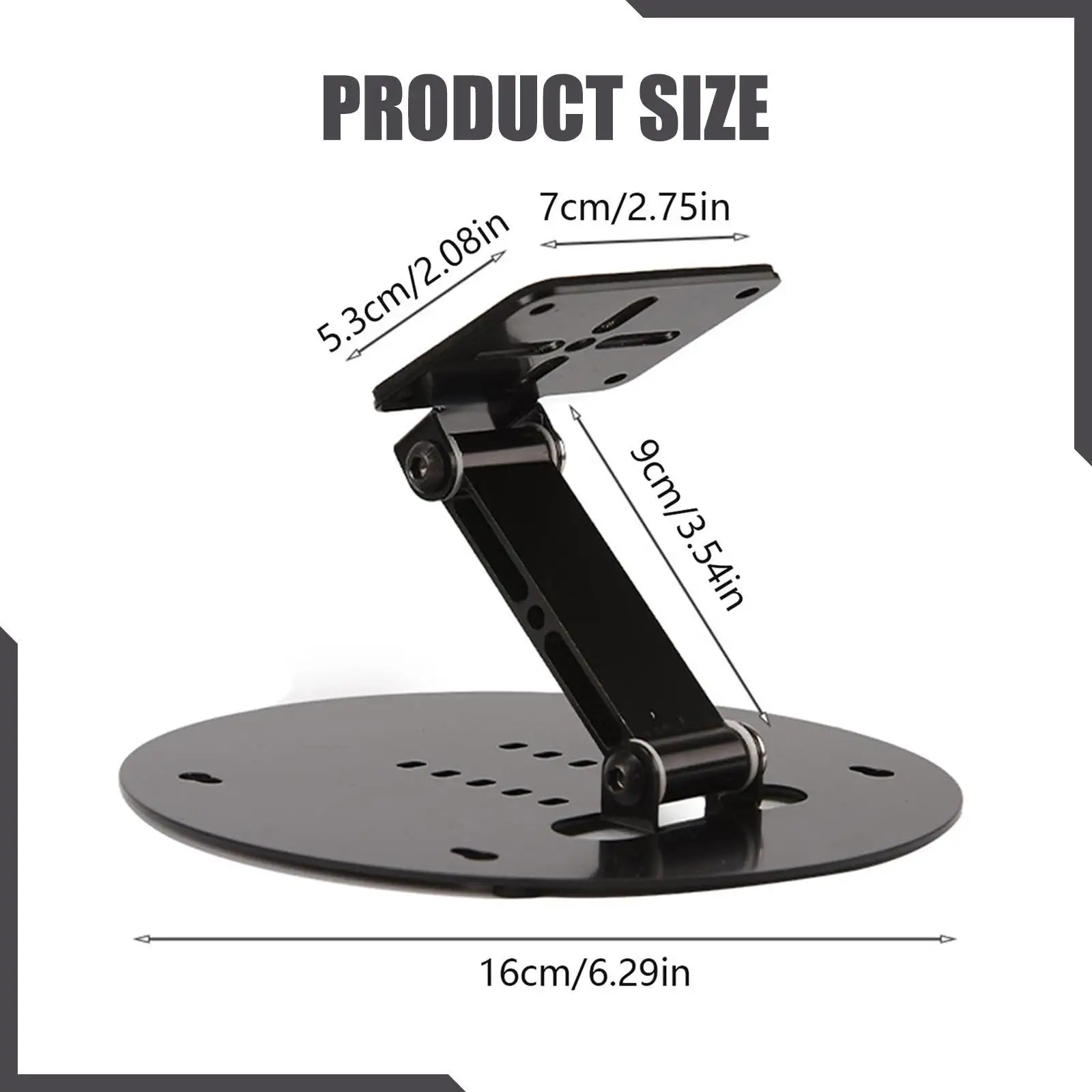 حامل جهاز عرض قابل للتعديل وقابل للطي وسهل التركيب وموفر للمساحة لمكتب غرفة المعيشة وغرفة النوم المنزلية بجانب السرير #6