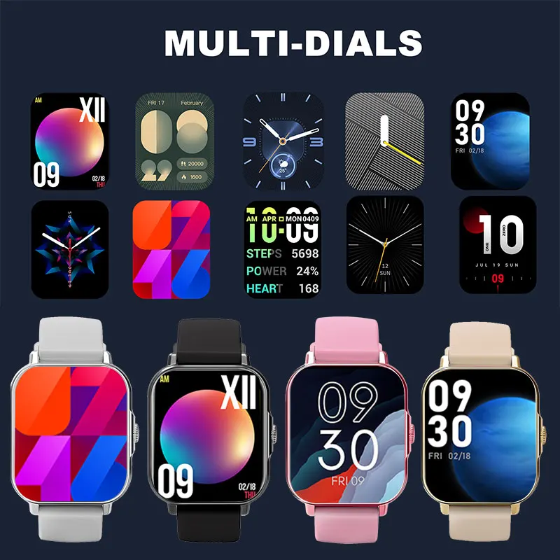 Smart Watch, Wireless Call/Dial, Multi Sport Mode, Multiple APP Reminders, Suitable for Every Friend, Compatible with IPhone/And