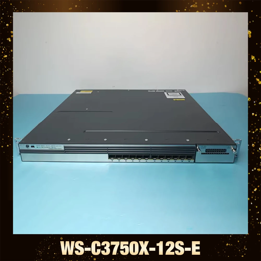 WS-C3750X-12S-E Full Gigabit SFP Layer 3 Full Gigabit Optical Port Switch