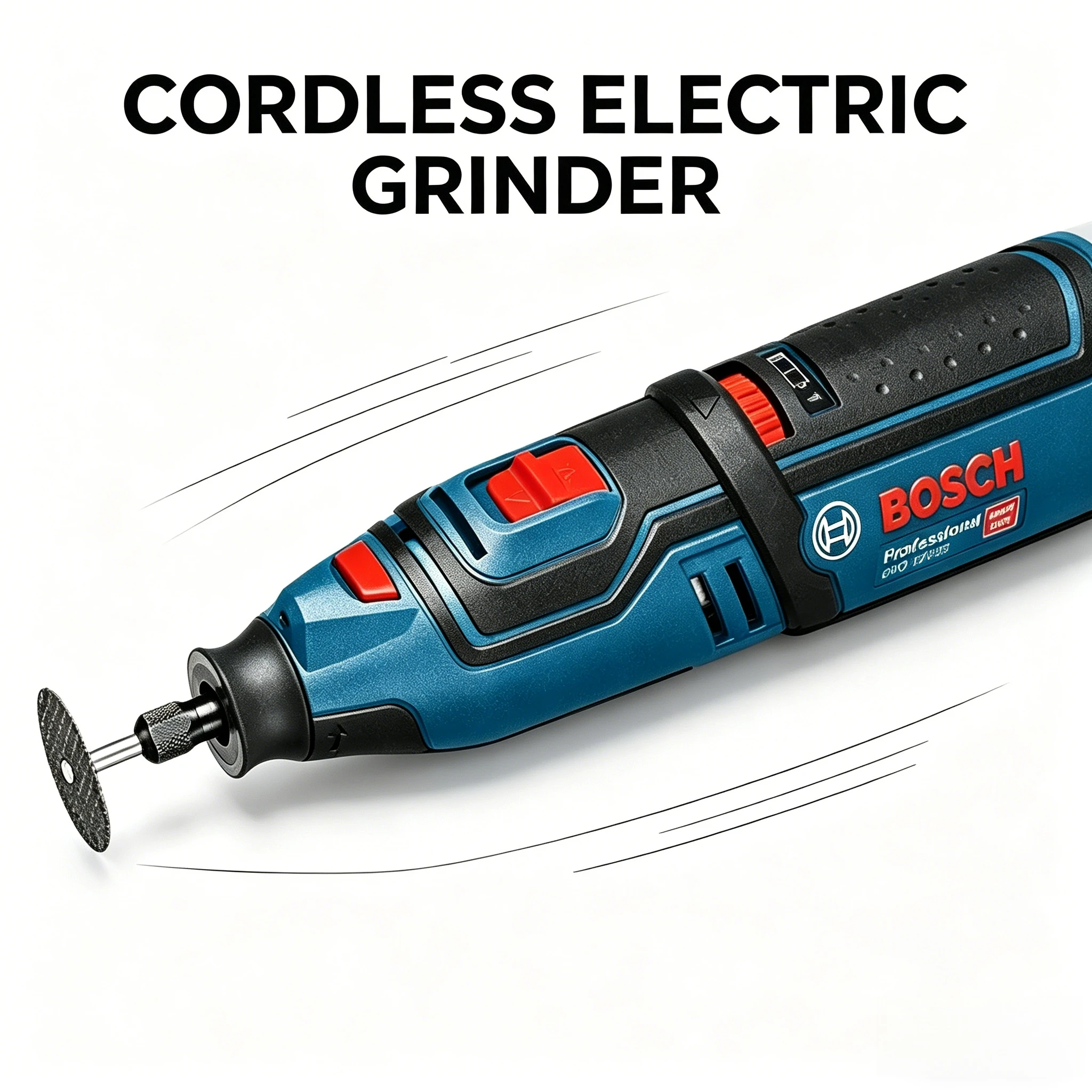 Аккумуляторный гравер-шлифователь Bosch GRO12V-35, низковибрационная конструкция, управление одной рукой для длительных 