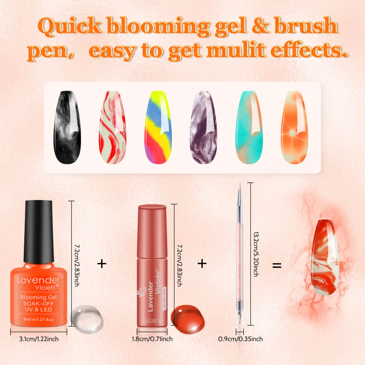 طقم طلاء أظافر جل 26 قطعة مع معطف 21 لونًا أحمر ورديًا وجل مزهر، معطف أساسي لامع وغير لامع معطف فوقي لتقليم الأظافر #5