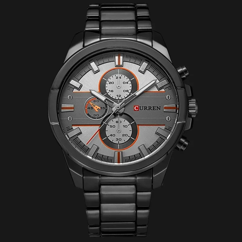 CURREN M8274 Luxury Casual Men Watches Military Quartz Male Wristwatch Stainless Steel Waterproof watch 2024 Relogio Masculino