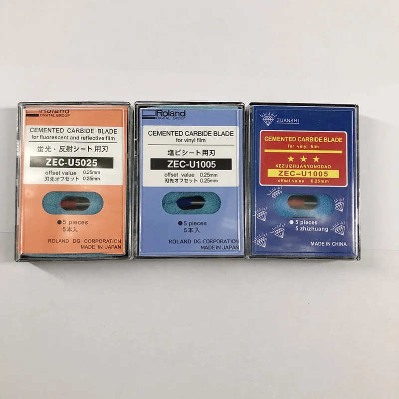 5pcs/box Cutting Printer Accessories Roland ZEC-U5025 U1005 45 Degree Blades Red Cutting Plotter for Roland Vinyl Cutter Blade