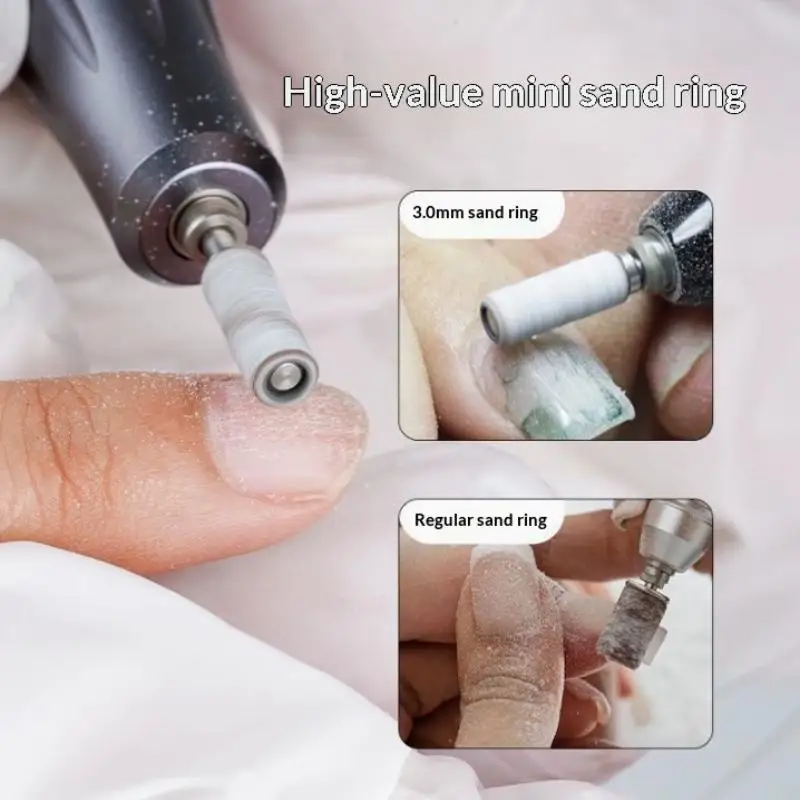 3mm Mini Nail Sanding Ring Bands Kits Electric Machine Nail Drill Bits UV Gel Acrylic Polish Dead Skin Remover For Manicure Too view 4