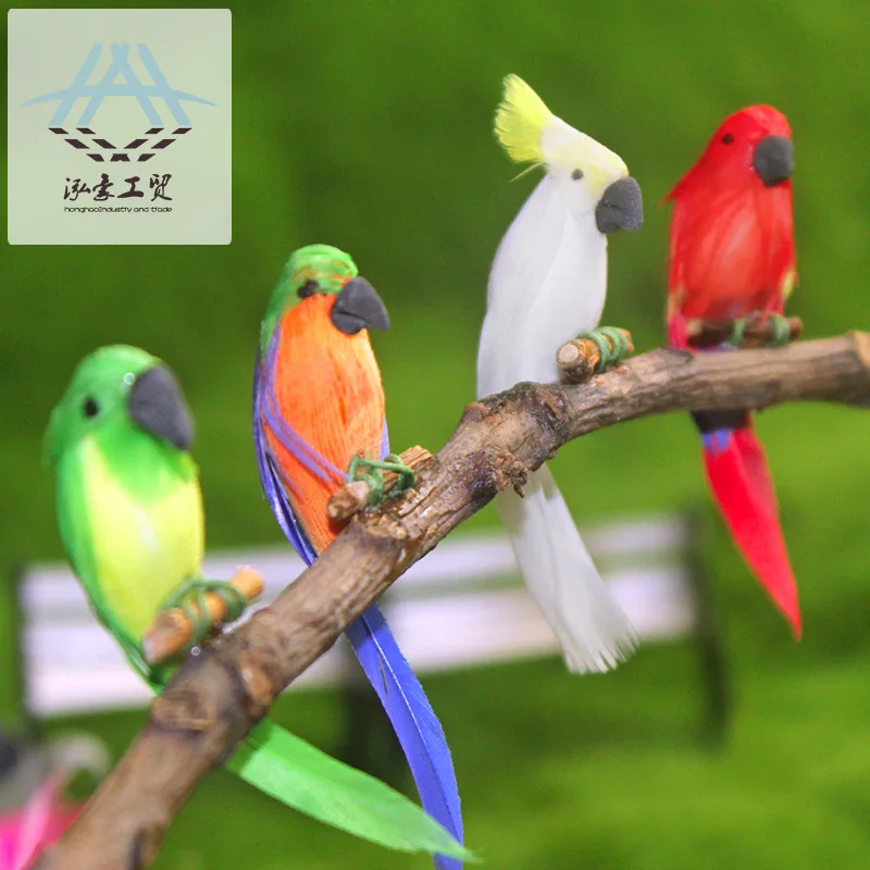 1:12 Clay Simulation Creative Mini Parrot Creative Doll House Accessories Diy Miniature Model Toys Photography Props Decoration