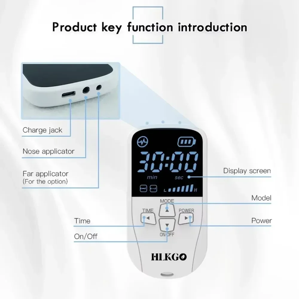 Nose Massager Low Frequency Pulse Laser Nose Care Machine for Relieving Rhinitis Sinusitis Hay fever