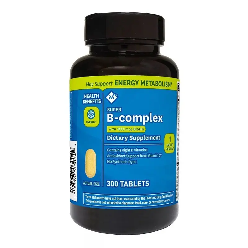 Vitamin B Complex Capsules Help Relieve Fatigue, Improve Digestion, Reduce Stress, Better Mood Support, Immune Supplement