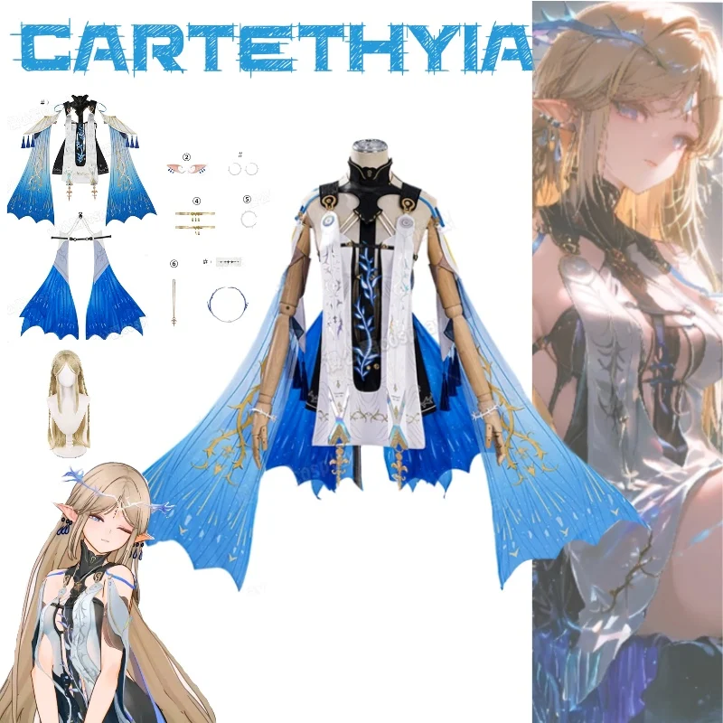 

Wuthering Waves Game Cartethyia One Character Martyr Saint From Rinashita "Saintess" Froderis Cosplay Costume Game Full Of Suit
