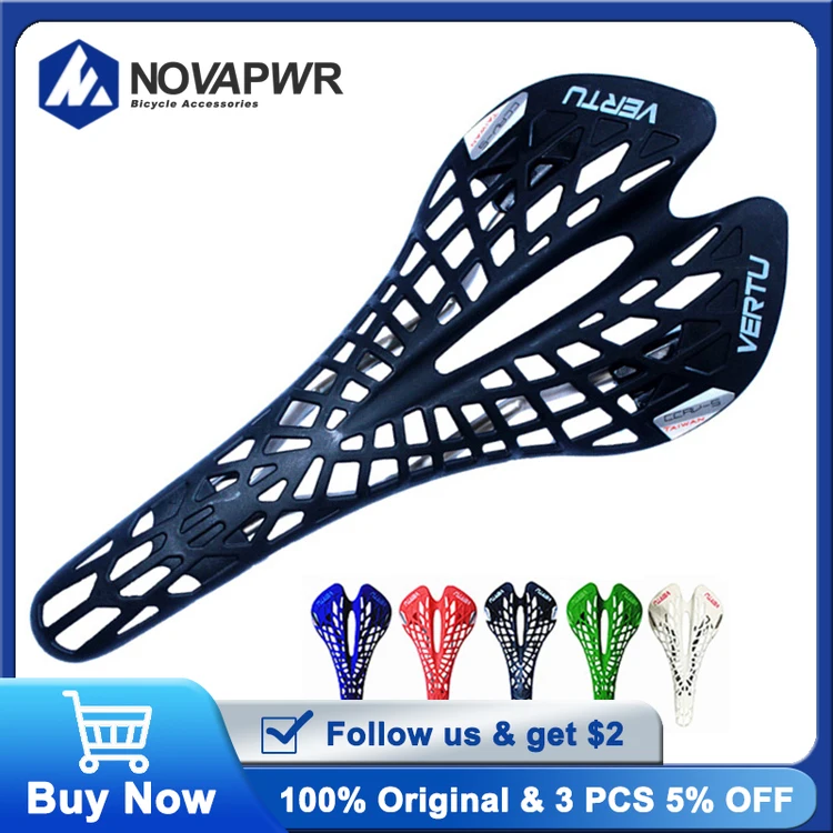 

Super Light MTB Bike Saddle, Plastic PVC Cushion Seat for Mountain Bikes, 5 Colors Available, Durable Cycling Accessories