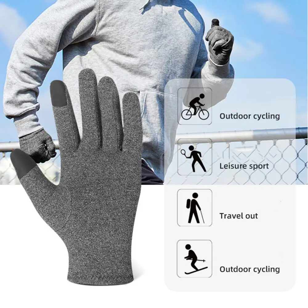 Hand Gloves Relieve Joint Pain Magnetic Compression Gloves Touch Screen Pressure Gloves Arthritis Gloves Cycling Mittens