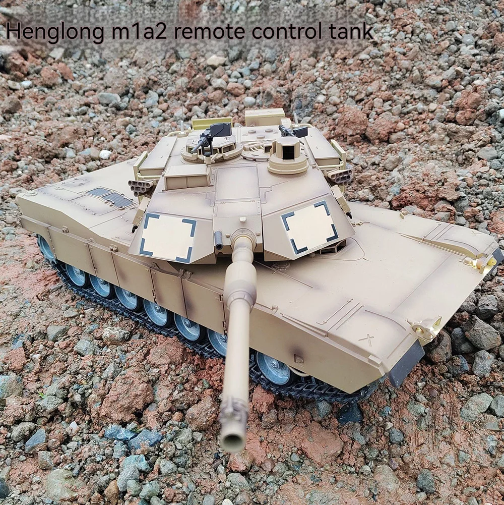 Heng Long 1/16 TK7.0 Dostosuj 3918 USA M1A2 Abrams RC Tank 360° °   Beczka wieżyczki Recoil BB Strzelanie TH17803-SMT5 Zabawki dla dzieci