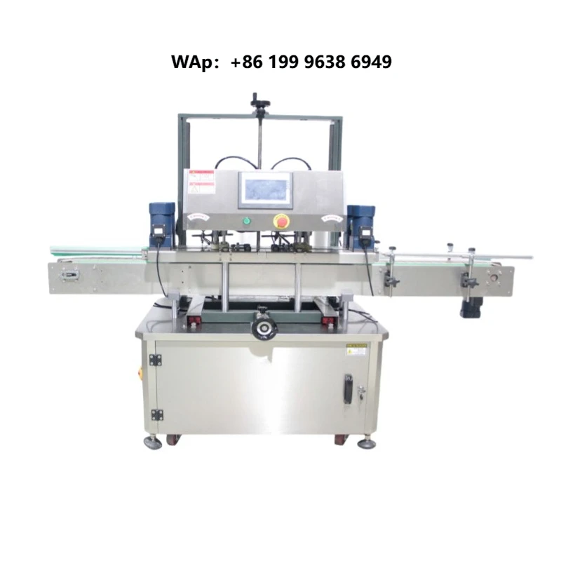 Automatic Plastic Bottle Jar Round Mental Plsctic Cap Lid Cover Sealing Capping Machine