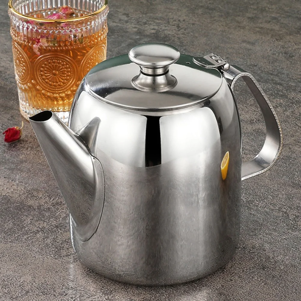 

Large Capacity Coffee Kettle Stainless Steel Teapot For Stove Design No Drip Spout Travel Tea Pot Kitchen Barware