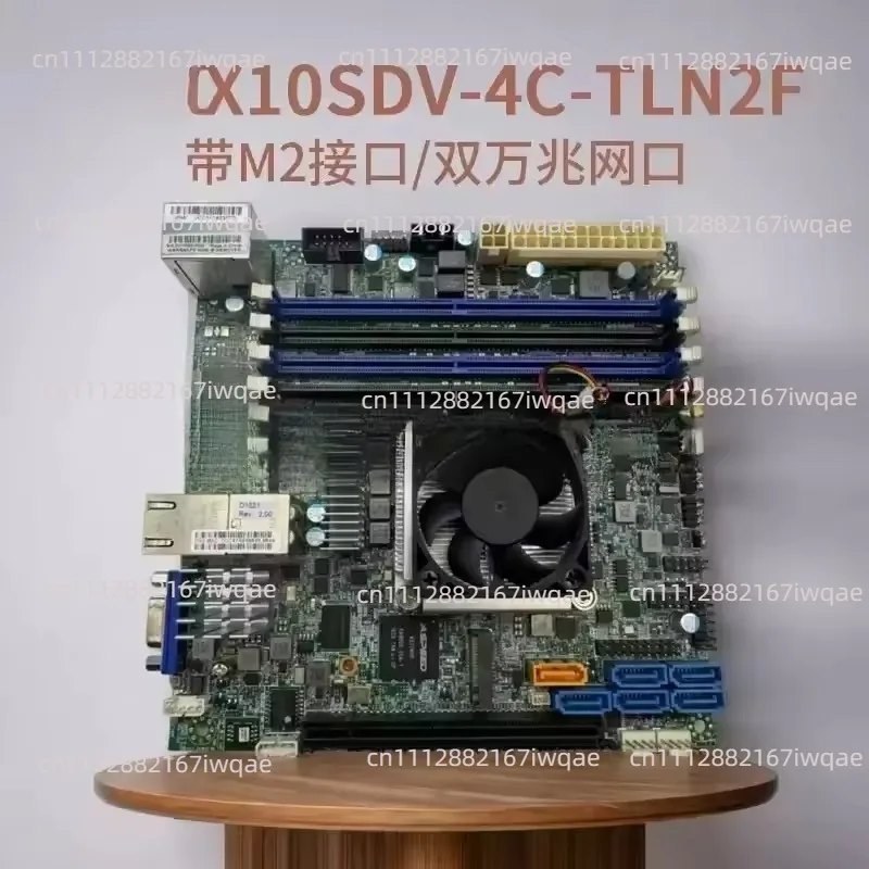 for Main Board NAS Synology ITX Server D1521 Dual 10 Gigabit Port for X10SDV-4C-TLN2F Not Brand New