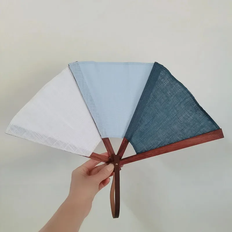 Wood Folding Portable Hand Fan Handmade Spanish Flamenco Bridal Wedding Dance Five Rib Wooden Fan Gift For Women Decor
