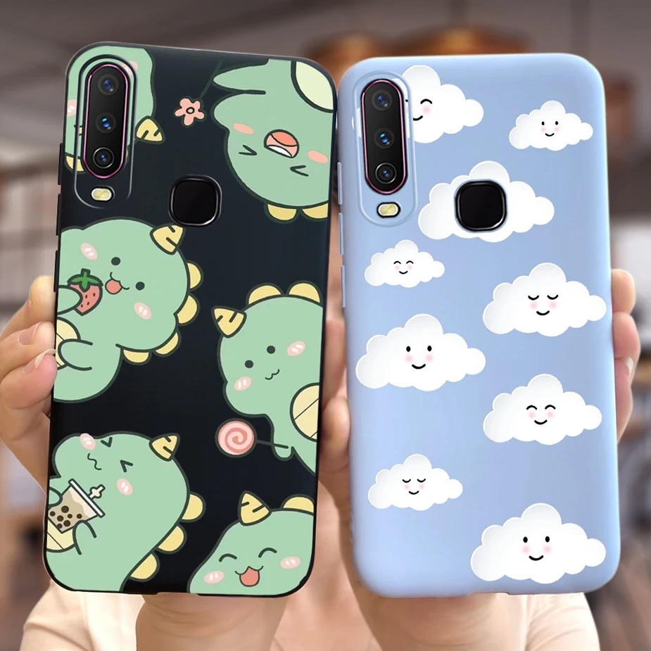 For Vivo Y12 Case Vivo Y15 Y17 1904 1940 1902 Stylish Candy Painted Cover Soft TPU Phone Case For Vivo Y17 Y 12 15 VivoY12 Shell