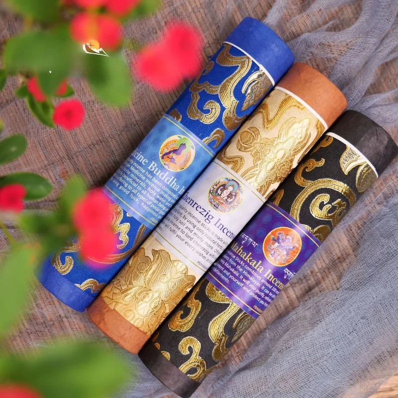 

Handmade Tibetan & Nepalese Incense Sticks - Natural Meditation Incense for Spiritual Cleansing, Yoga & Positive Energy