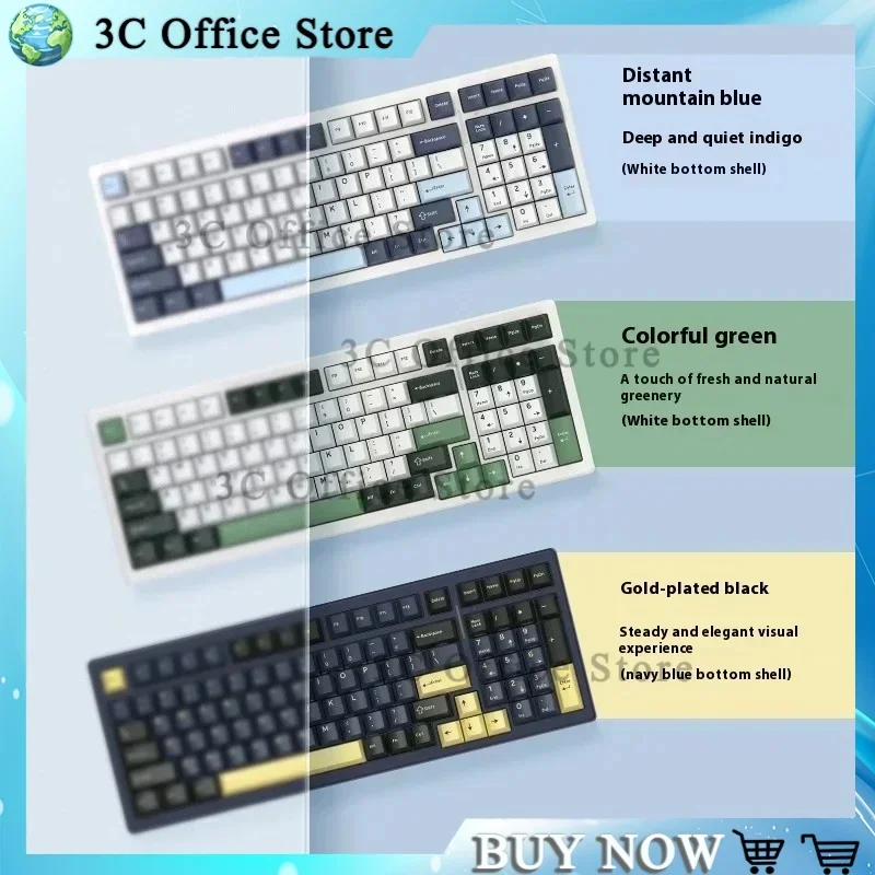 

Vgn S99 Three-mode Connection Bluetooth Wireless Customized Keyboard Mechanical Keyboard Game E-sports Office Full Key Hot Plug