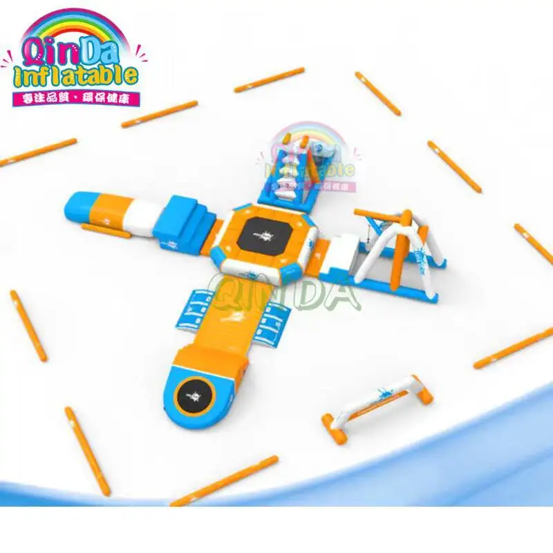 Customized inflatable floating aqua park large sea water park