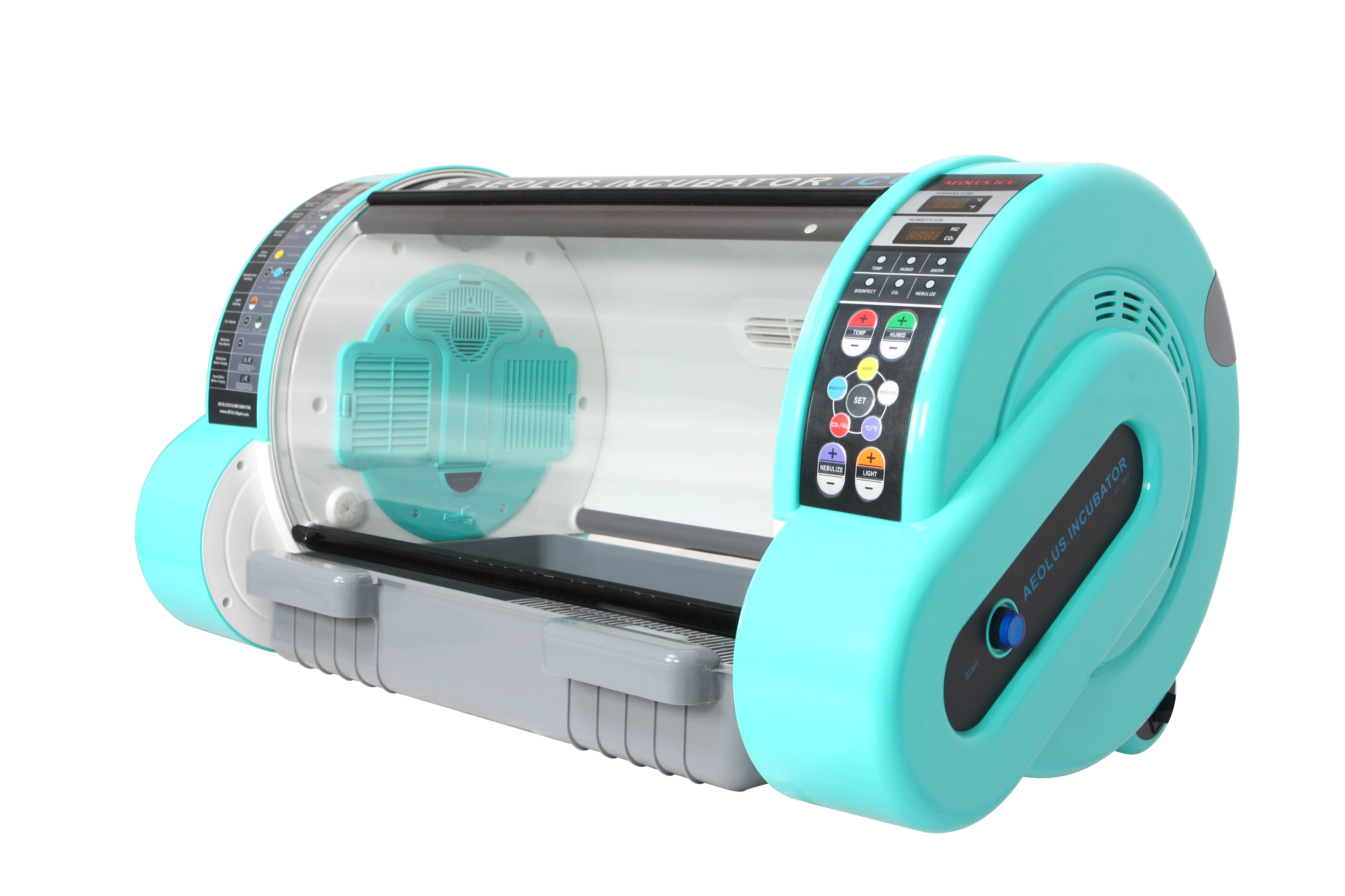 Dog Puppy Veterinary Pet Incubator Equipment Icu Guided Intelligent Incubator Oxygen Ventilation Incubator