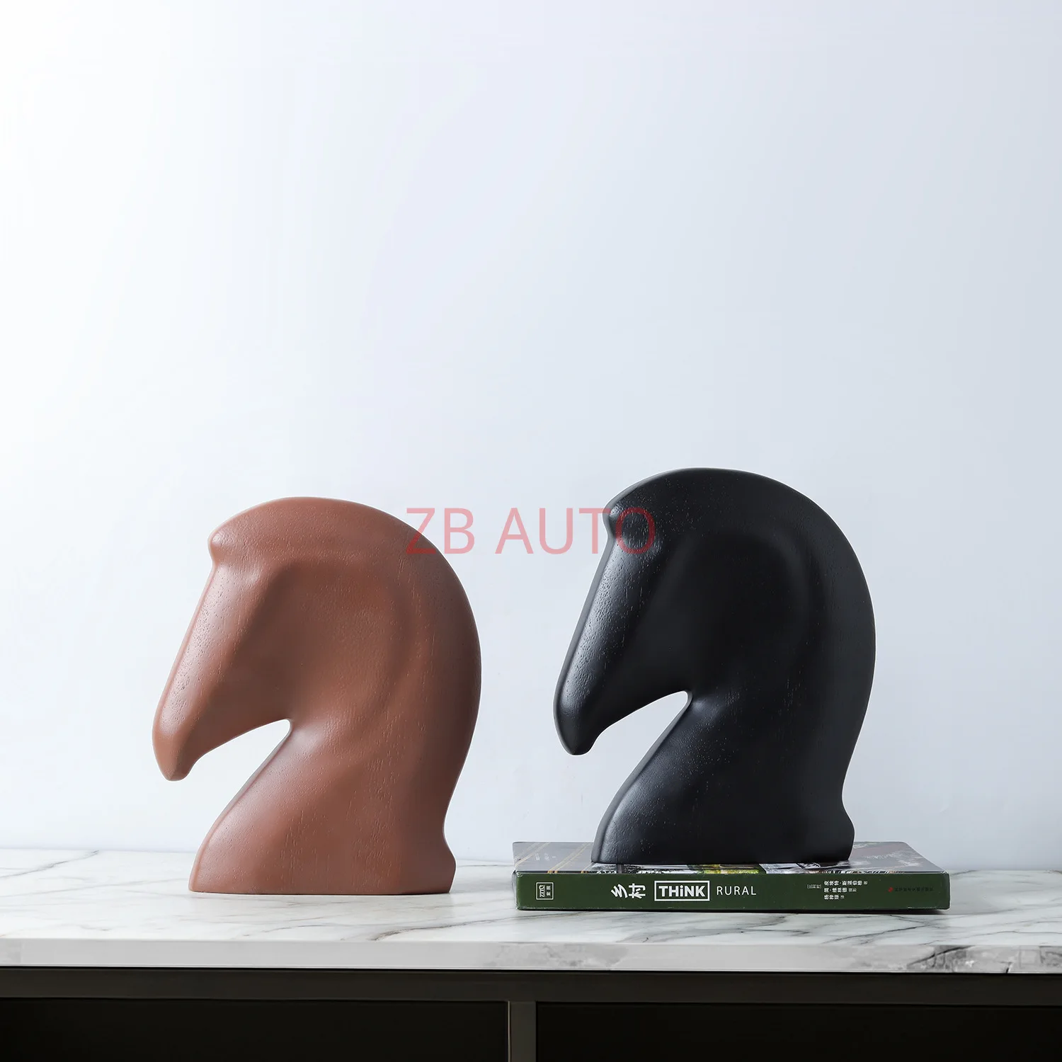 

Resin abstract horse head ornaments home model room TV cabinet coffee table bookcase bedside table desk decoration