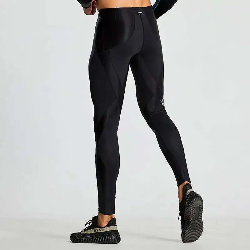 Print Men's Tight Fitness Running Sweatpants Leggings Plus Size Training Joggers Sweat Trousers