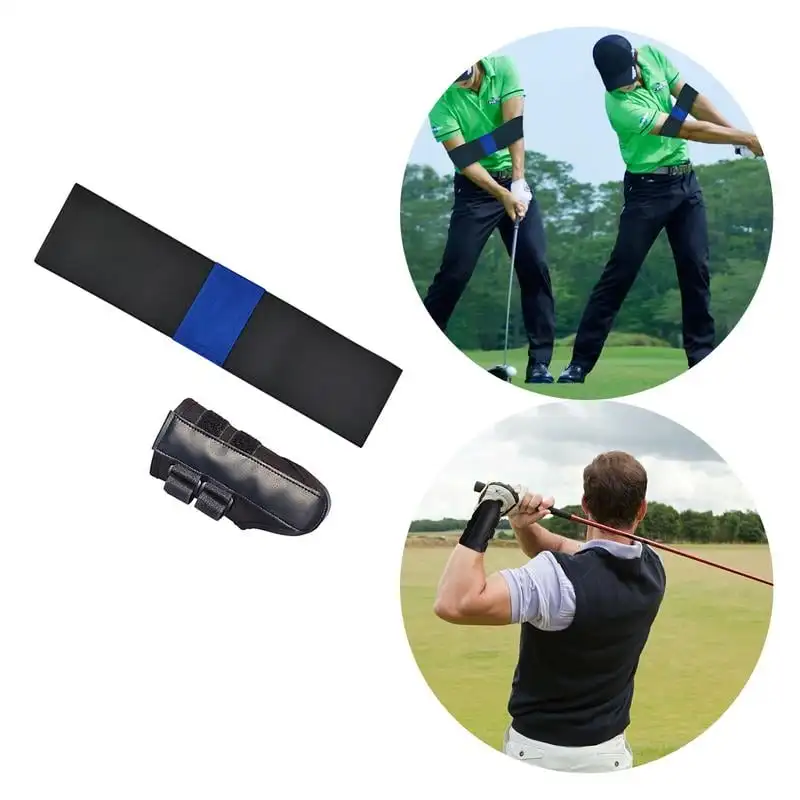 Golf Training Wrist Fixator and Arm Band Golf Swing Trainer Aid Golf Swing Aid Band Wrist Guard Golf Swing Posture Corrector