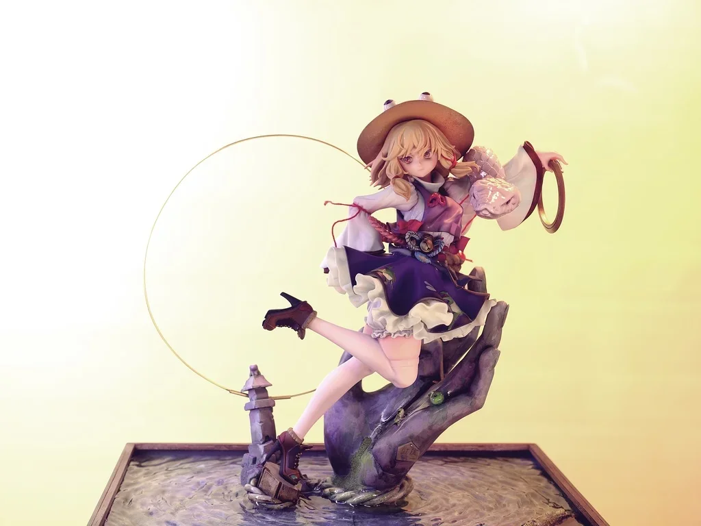 27CM Anime Moriya Suwako Project Kit Kawaii Resin GK DIY White Assembly GK Model Statue Toys Doll Collection Gifts