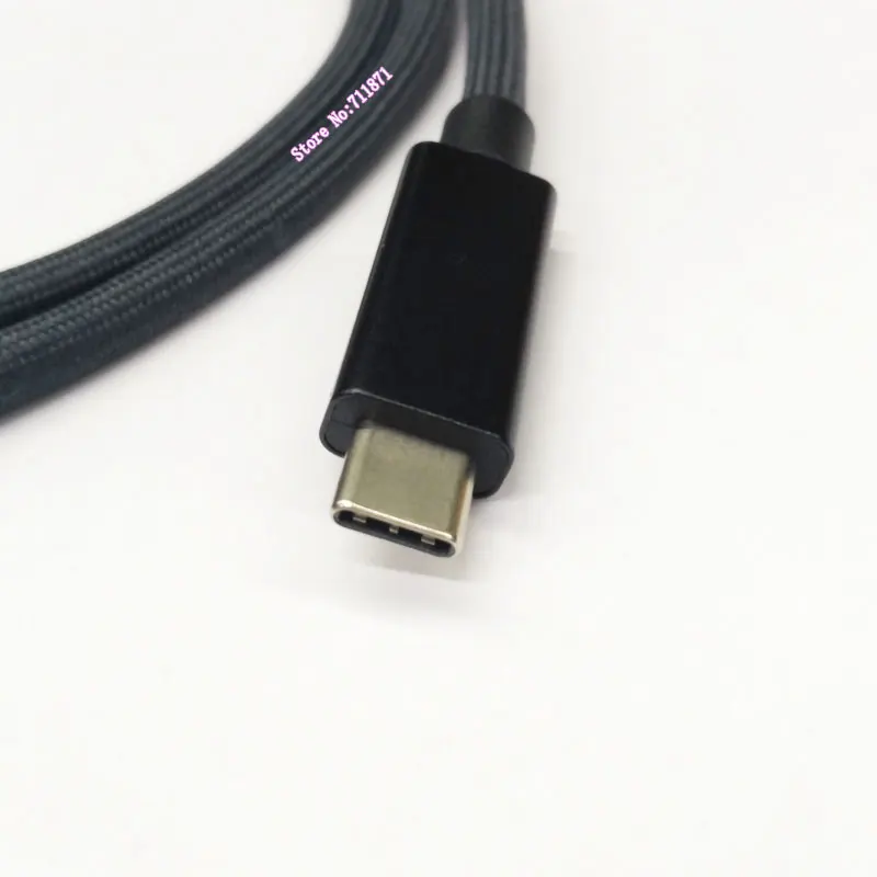 Maglia tessuta in cotone da 80 cm Maschio a Maschio Veloce 4.0 USB Tipo C Cavo dati di ricarica Linea 8K Usb4 Tipo-C Cavo dati per Thunderbolt 4