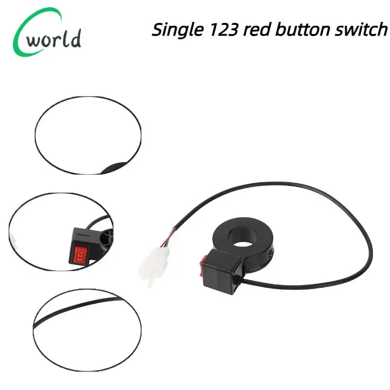 Electric 3 Speed Module Handlebar 3 Gear Switch Shift For Motorcycle E-bike Scooter Motorcycle Switch Universal Button Accessory