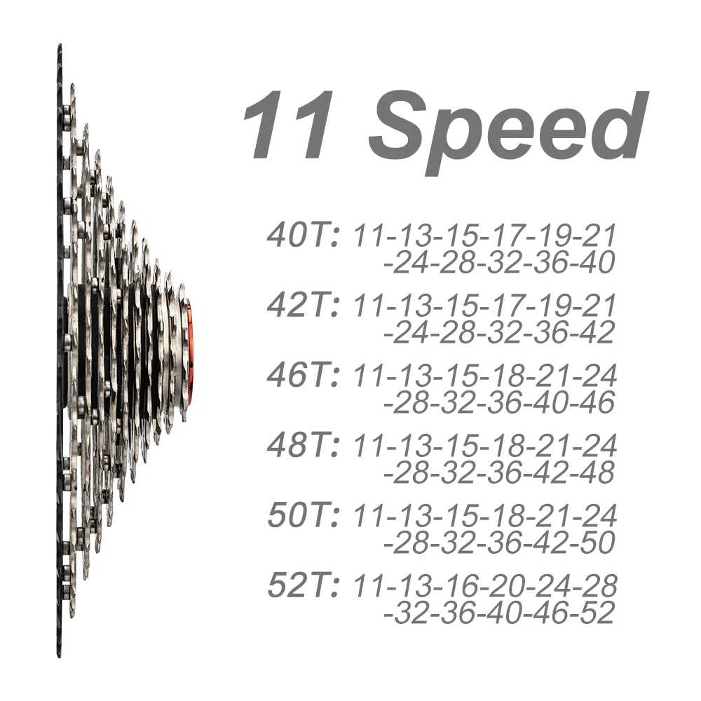 ZTTO MTB 11Speed 11-46 11-48 11-50 Cassette Durable Steel K7 for