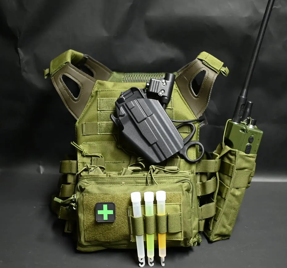 Tactical Combat Vest Set Airsoft Training Role-Playing Outfit Special Forces Chest Hanging Vest CS Wargame Paintball Equipment