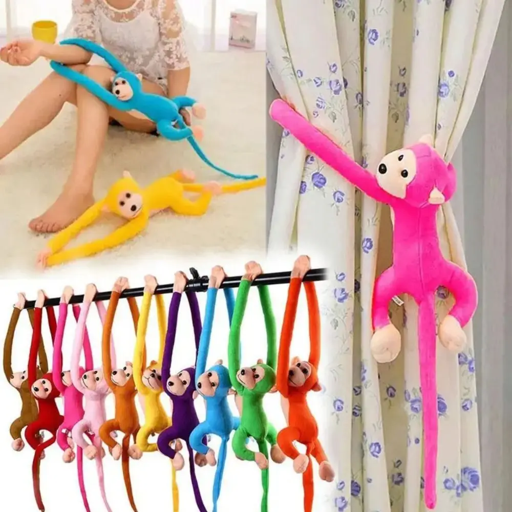 

Colorful Long Arm Monkey Soft Hanging Stuffed Doll Plush Monkey Toys Home Monkey Pendants Long-armed Monkey Ornaments
