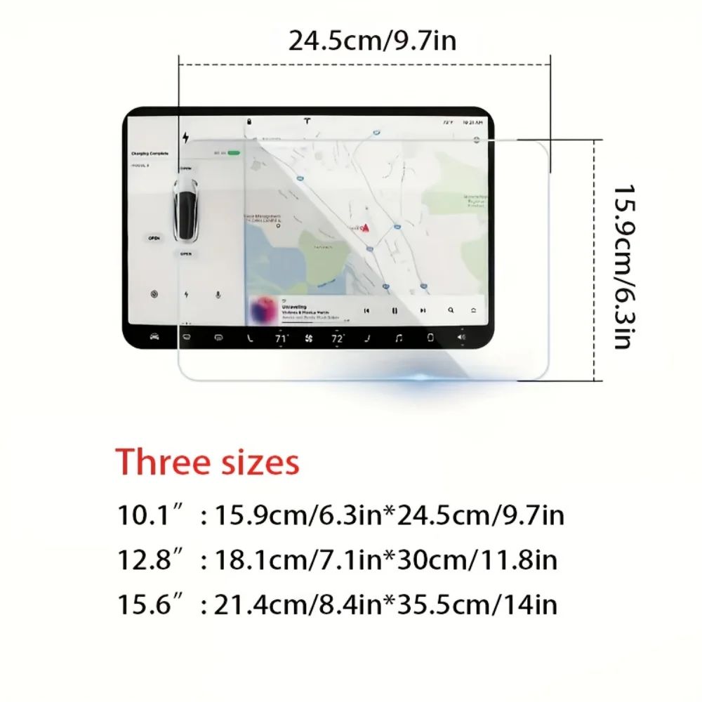 ل BYD دولفين ختم القرش أغنية هان تانغ تشين L سيارة الملاحة شاشة الملحقات الزجاج المقسى مقاومة للخدش طبقة رقيقة واقية #3