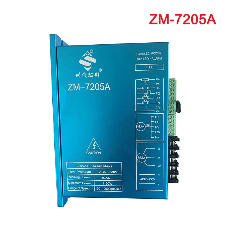 310V High voltage brushless DC motor drive ZM-7205A can drive 1000W brushless DC motor