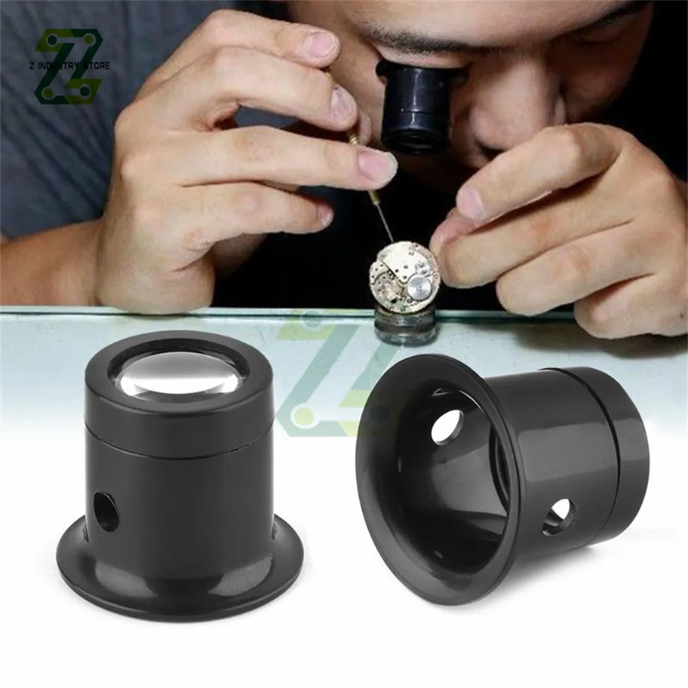 5/10X Monocular Glass Magnifier Watch Jewelry Repair Tools Loupe Lens