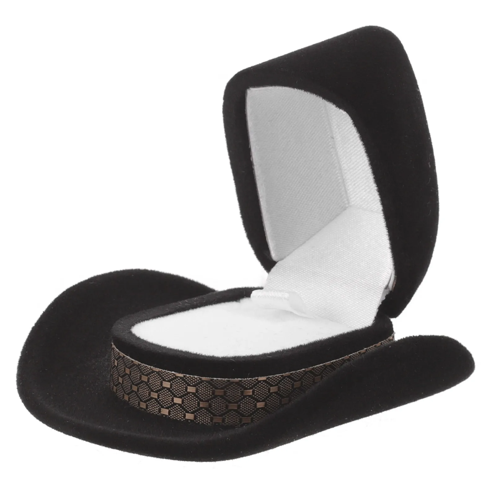 

Cowboy Hat Box Jewelry Organizer Necklace Earring Holder Flocking Material Compact Size Storage Solution