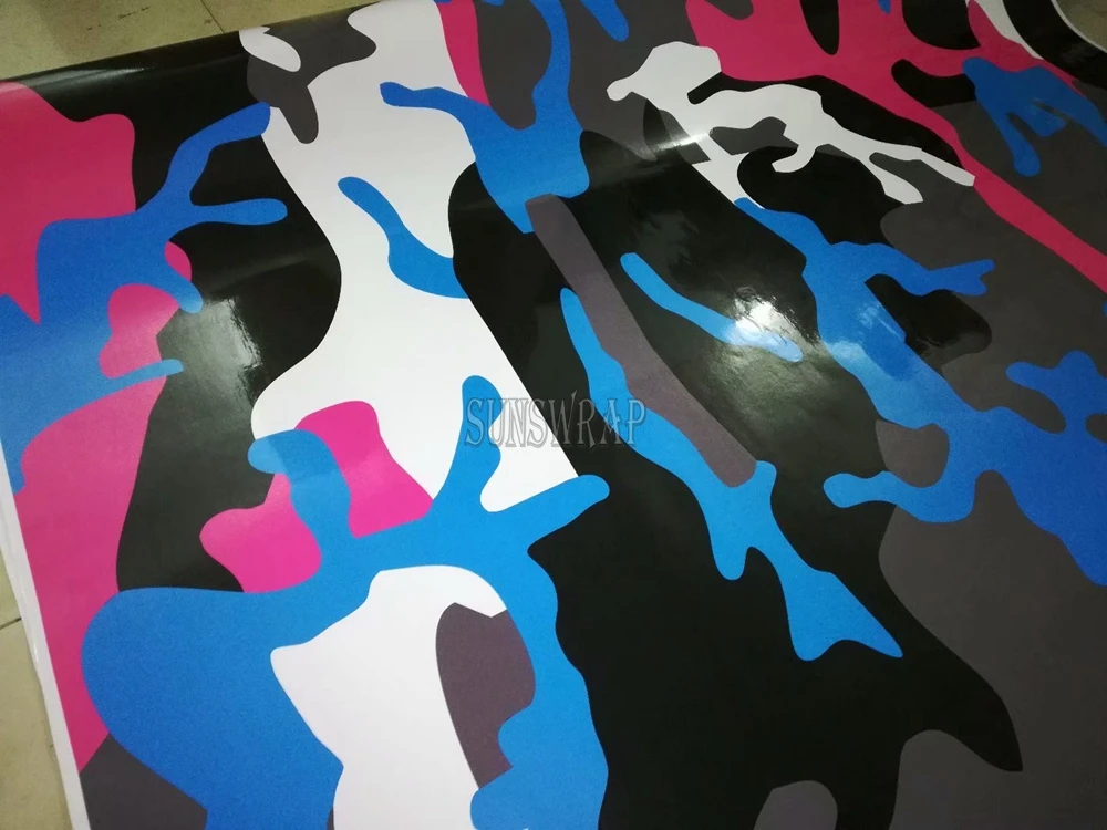 Foundation Paint Camo Car Vinyl Wrap - Creamy Texture Artistic Color Film with Air Release Tech, Self-Adhesive Bubble Free Wrap