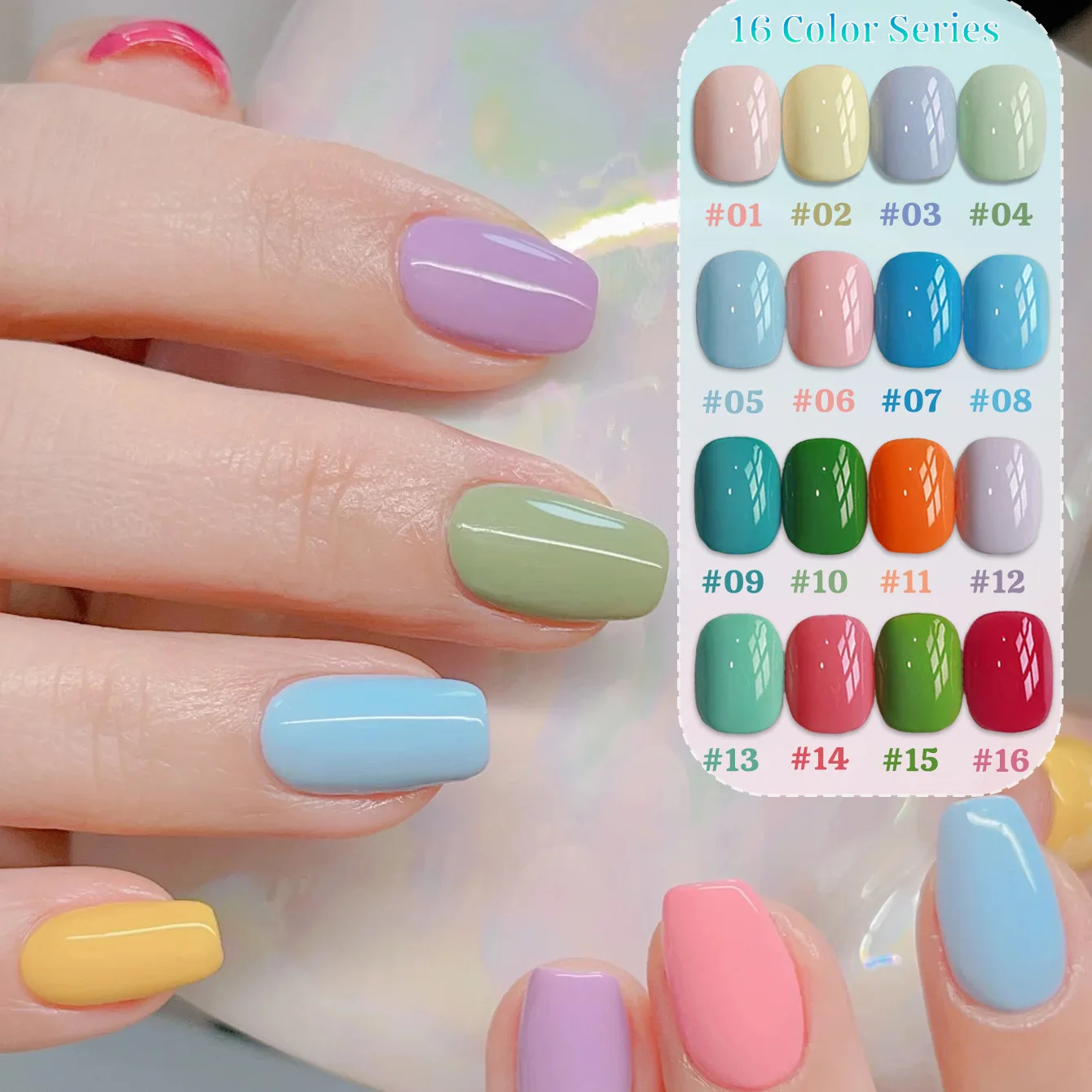 1pcs SHAKA Dopamine Sweet Girl Macaron Gel Nail Polish Ice Penetrating Light Color Whitening Pure Color Nail Enhancement Art