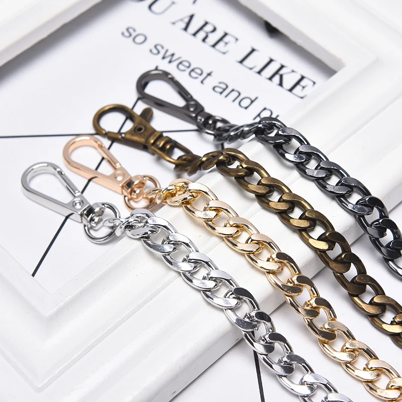 1PCS 120cm DIY Bag Strap Chain Wallet Handle Purse Strap Chain Replaced Bag Spare Parts
