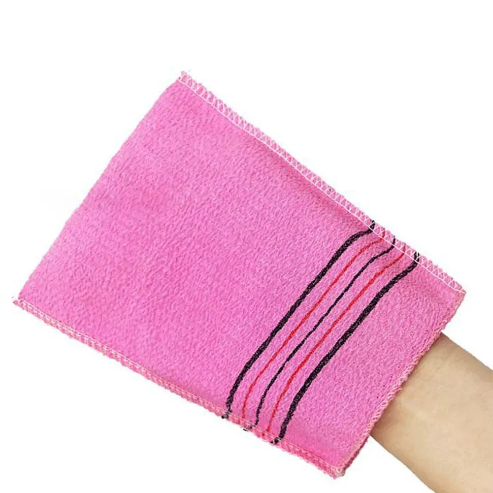 Exfoliating Bath Washcloth Body Scrub Shower Towel Portable For Adults Coarse Grain Brush 150D Fine Sand Bath Towel E2I9