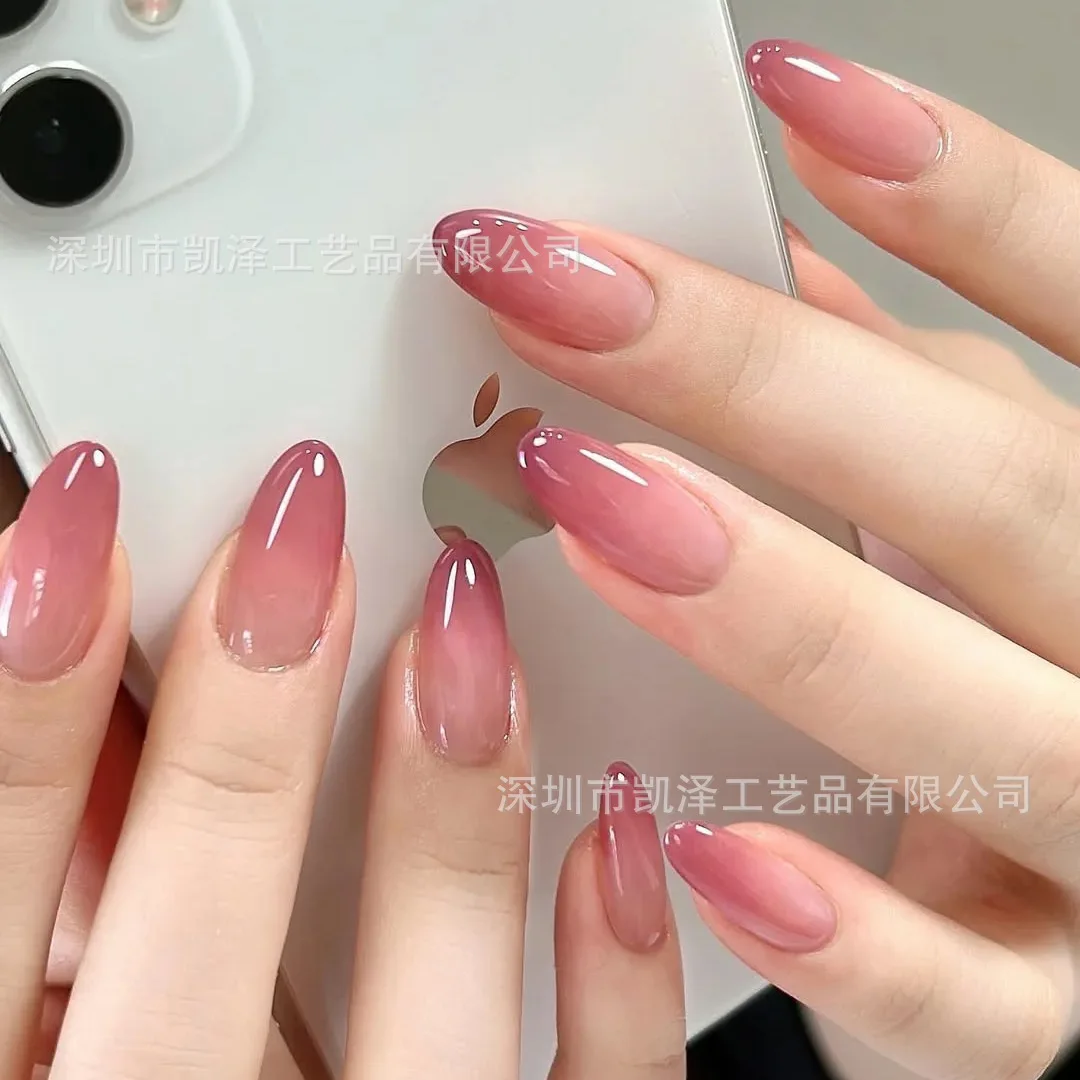 20strips DIY Gel Nail Stickers Cured-free Long-Lasting Solid Color Nail Strips Patch Slider Sticker Full Cover Decal Nail