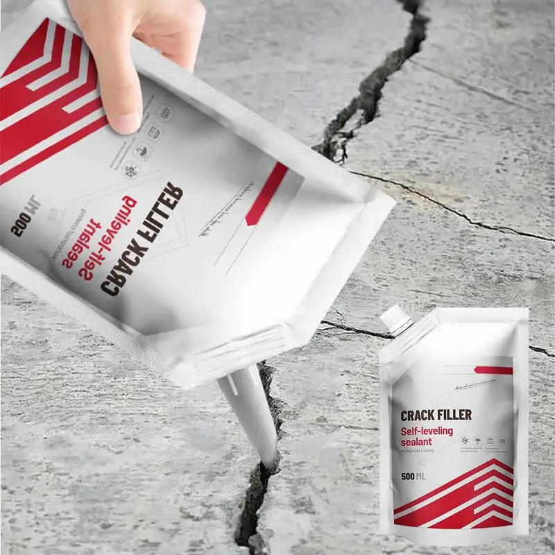 Driveway Crack Filler 500ml Concrete Crack Repair Patch Self-leveling Concrete Slab Repair Sealant Glue Cement Roof repair glue