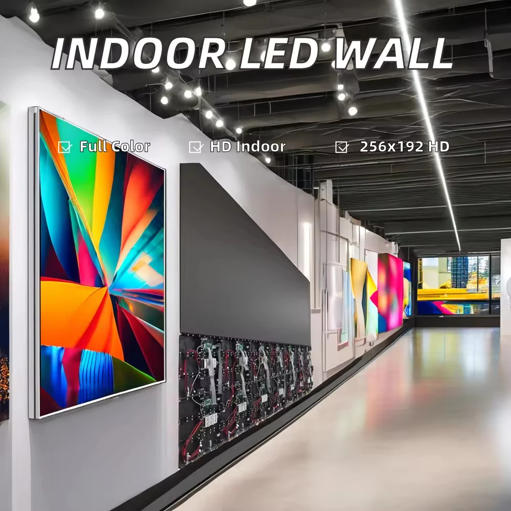 Indoor Front Service LED Video Wall P2 P2.5 SMD RGB Full Color Wall Mounted Front Access LED Cabinet Digital Advertising Display