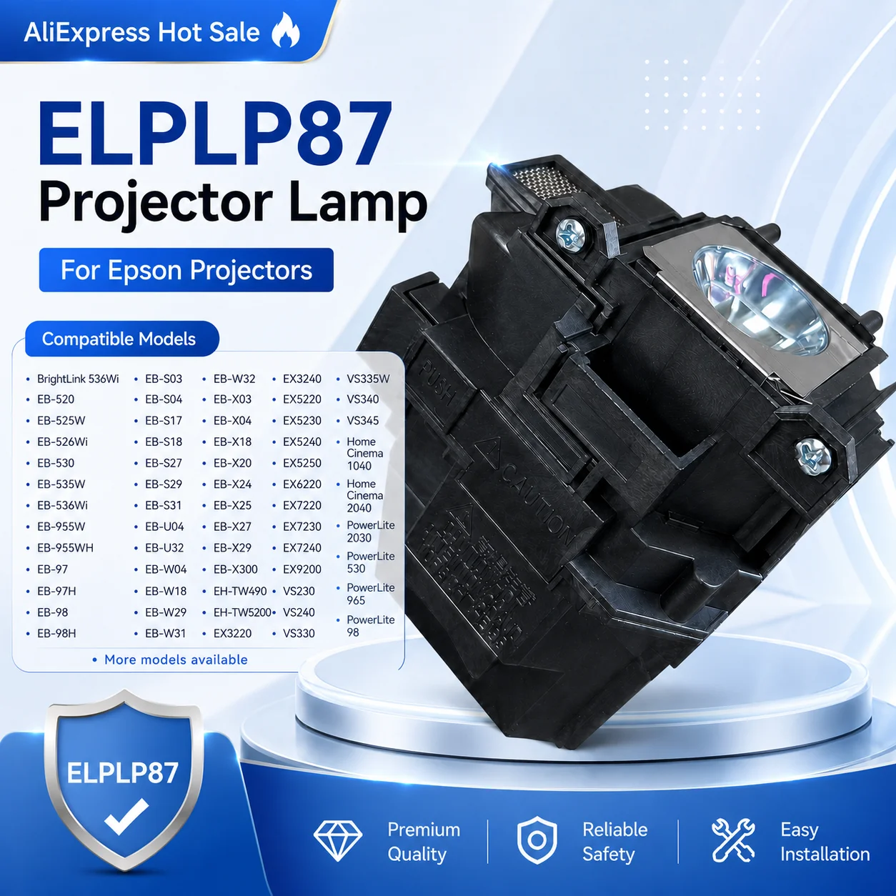 Home Cinema Epson - ELPLP78 ELPLP88 Replacement for Epson PowerLite