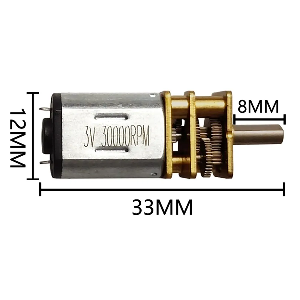 GA12-N20ลดมอเตอร์อัจฉริยะรถเข็น3V6V12V Miniature DC เกียร์มอเตอร์ต่ำมอเตอร์ความเร็วสูง
