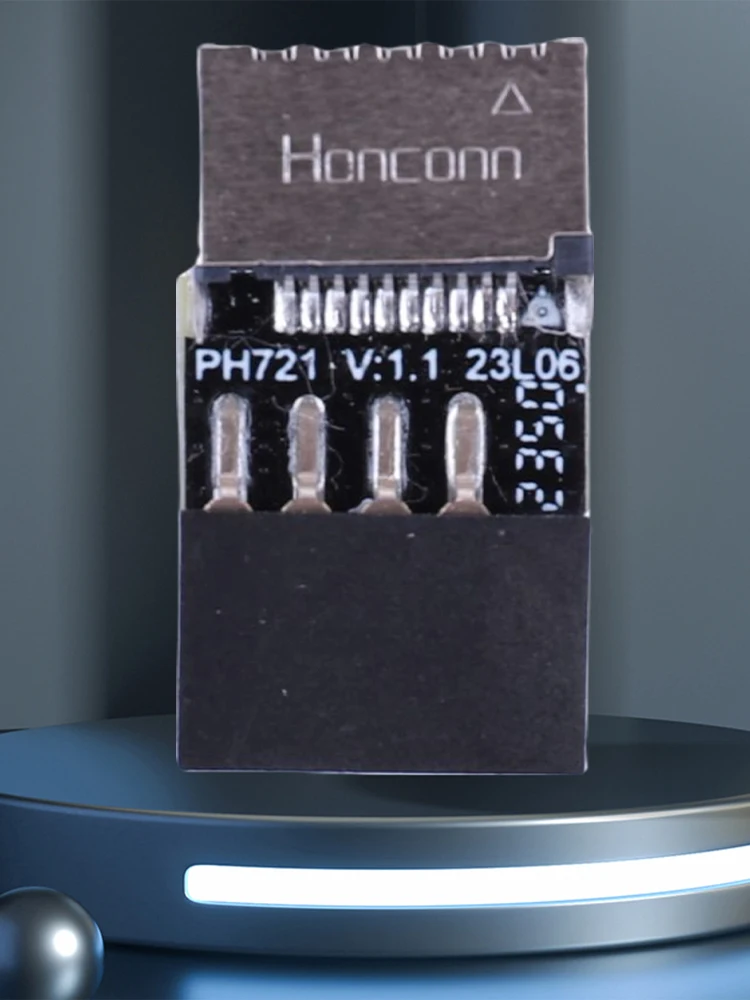 Placa base USB 2,0 de 9 pines a conector tipo E, placa de expansión USB 2,0, convertidor de placa base para sistema operativo/Windows Linux